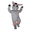 Grey Donkey Ass Jackass Burro Moke Neddy Cartoon Mascot Costume, Grey Donkey Ass Jackass Burro Moke Neddy Cartoon Costume