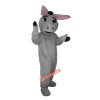 Grey Donkey Ass Jackass Burro Moke Neddy Cartoon Mascot Costume, Grey Donkey Ass Jackass Burro Moke Neddy Cartoon Costume