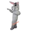 Grey Donkey Ass Jackass Burro Moke Neddy Cartoon Mascot Costume, Grey Donkey Ass Jackass Burro Moke Neddy Cartoon Costume