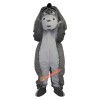 Grey Donkey Jackass Neddy Cartoon Mascot Costume, Grey Donkey Jackass Neddy Cartoon Costume