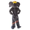 Grey Elephant Cartoon Mascot Costume, Grey Elephant Cartoon Costume