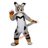 Grey Fox Dog Husky Cartoon Mascot Costume, Grey Fox Dog Husky Cartoon Costume