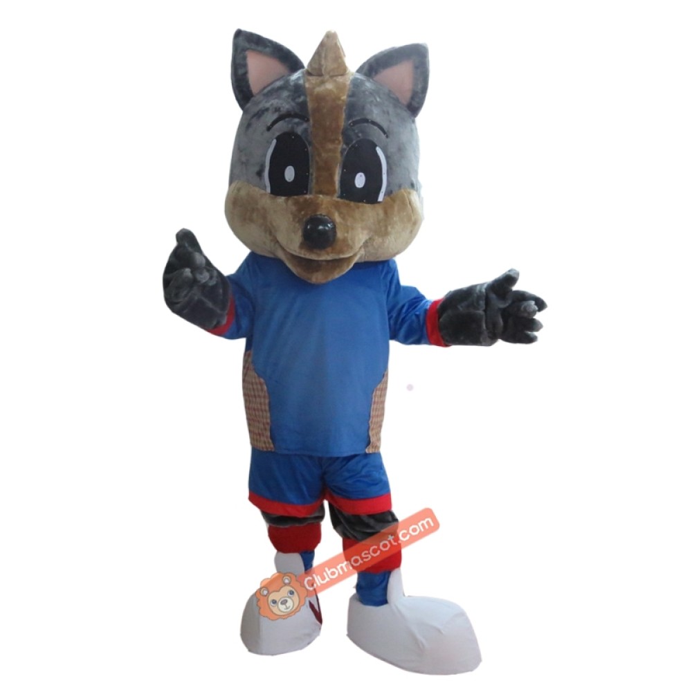 Grey Fox Mascot Costume, Grey Fox Costume