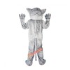 Grey Leopard Panther Cat Lynx Cartoon Mascot Costume, Grey Leopard Panther Cat Lynx Cartoon Costume