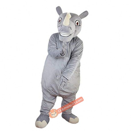 Grey Rhinocero Mascot Costume, Grey Rhinocero Costume