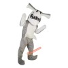 Grey Shark Tiger Shark Cartoon Mascot Costume, Grey Shark Tiger Shark Cartoon Costume