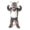 Grey Wildcat Mascot Costume, Grey Wildcat Costume