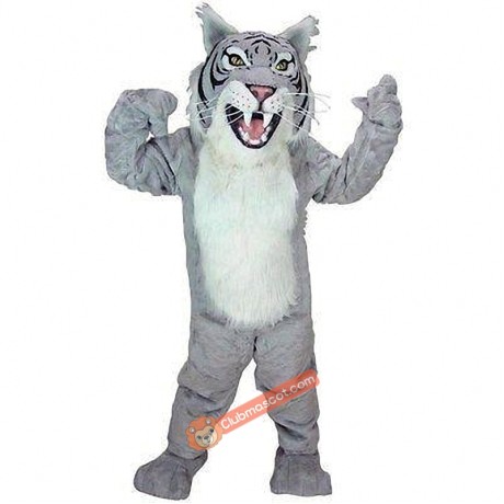 Grey Wildcat Mascot Costume, Grey Wildcat Costume