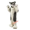 Grey Wolf Husky Dog Cartoon Mascot Costume, Grey Wolf Husky Dog Cartoon Costume