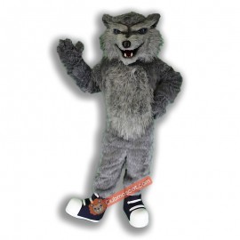 Grey Wolf Mascot Costume, Grey Wolf Costume