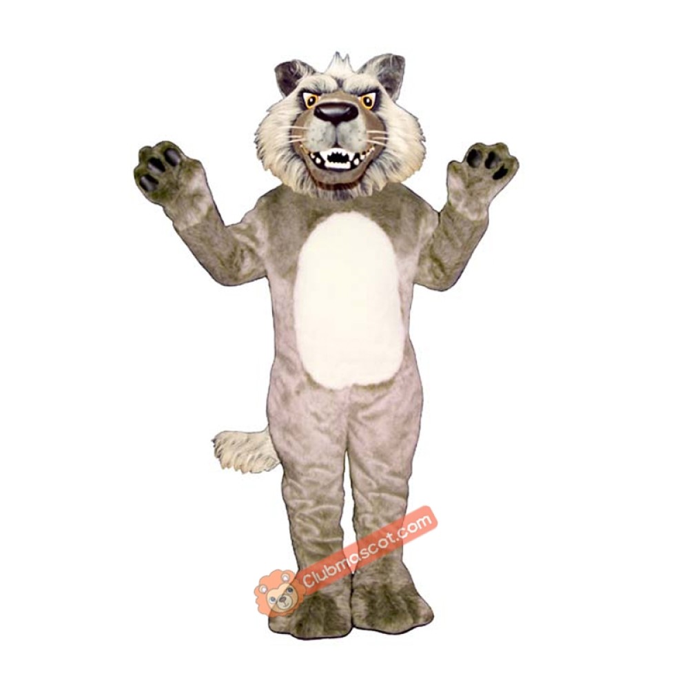 Growling Wolf Mascot Costume, Growling Wolf Costume