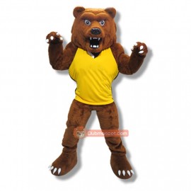 School Grizzly Bear Mascot Costume