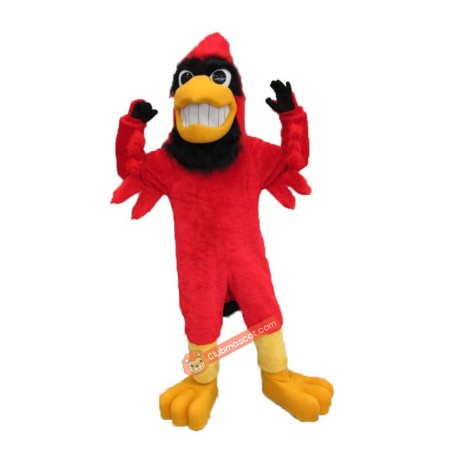 Handsome Cardinal Mascot Costume, Handsome Cardinal Costume