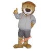 Handsome College Lion Mascot Costume, Handsome College Lion Costume