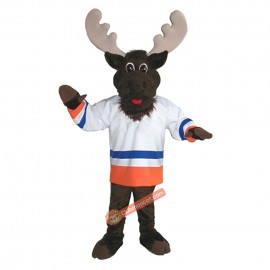 Handsome College Moose Mascot Costume, Handsome College Moose Costume