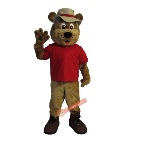 Handsome Pete Bear Mascot Costume, Handsome Pete Bear Costume