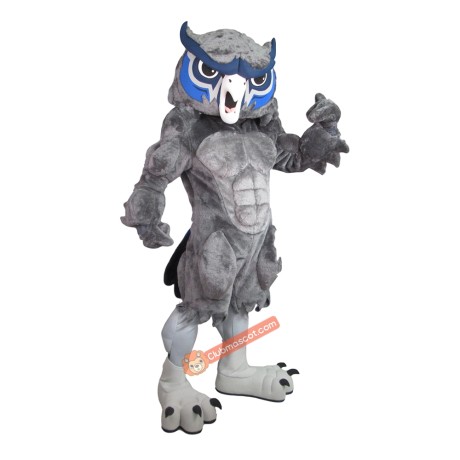 Handsome Power Owl Mascot Costume, Handsome Power Owl Costume