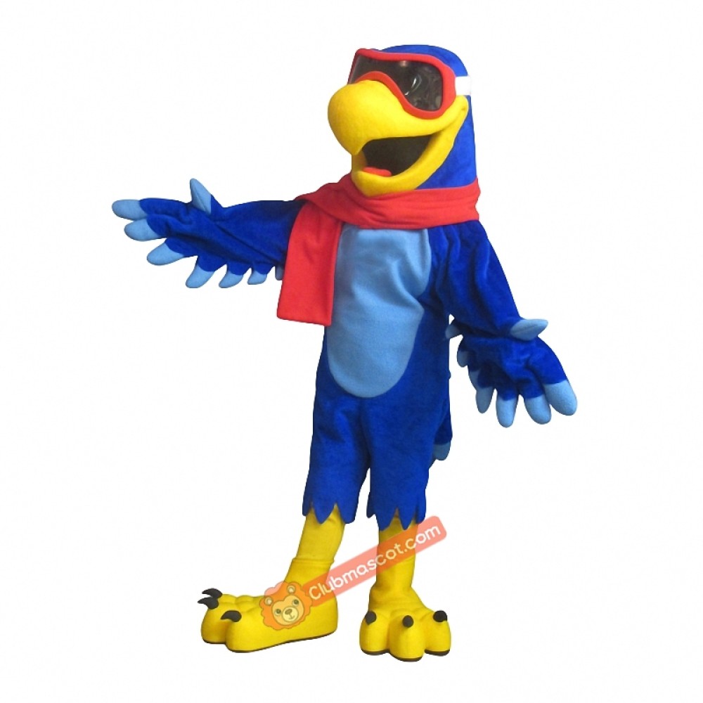 Handsome Snowhawk Mascot Costume, Handsome Snowhawk Costume