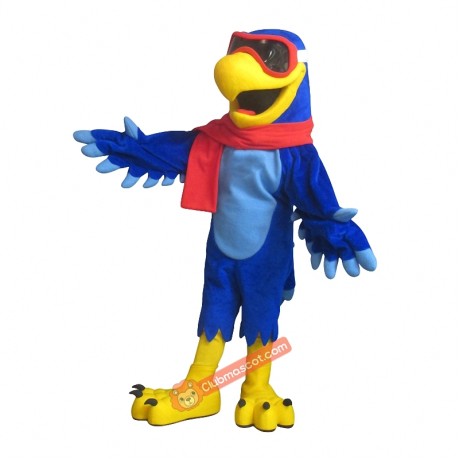 Handsome Snowhawk Mascot Costume, Handsome Snowhawk Costume