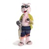 Handsome Swimming Pig Mascot Costume, Handsome Swimming Pig Costume