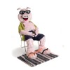 Handsome Swimming Pig Mascot Costume, Handsome Swimming Pig Costume