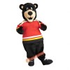 Happy Black Bear Mascot Costume, Happy Black Bear Costume