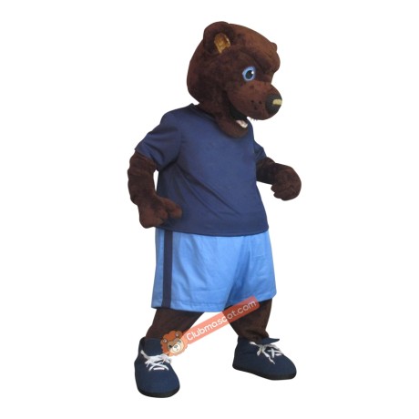 Happy Brown Bear Mascot Costume, Happy Brown Bear Costume