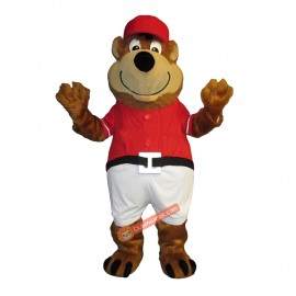 Happy Brown Bear Mascot Costume, Happy Brown Bear Costume