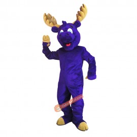 Happy Charming Moose Mascot Costume, Happy Charming Moose Costume