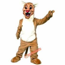 Happy Cougar Mascot Costume, Cougar Costume