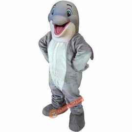 Happy Dolphin Mascot Costume, Dolphin Costume