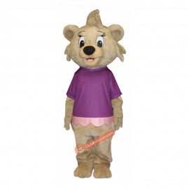 Happy Girl Bear Mascot Costume, Happy Girl Bear Costume