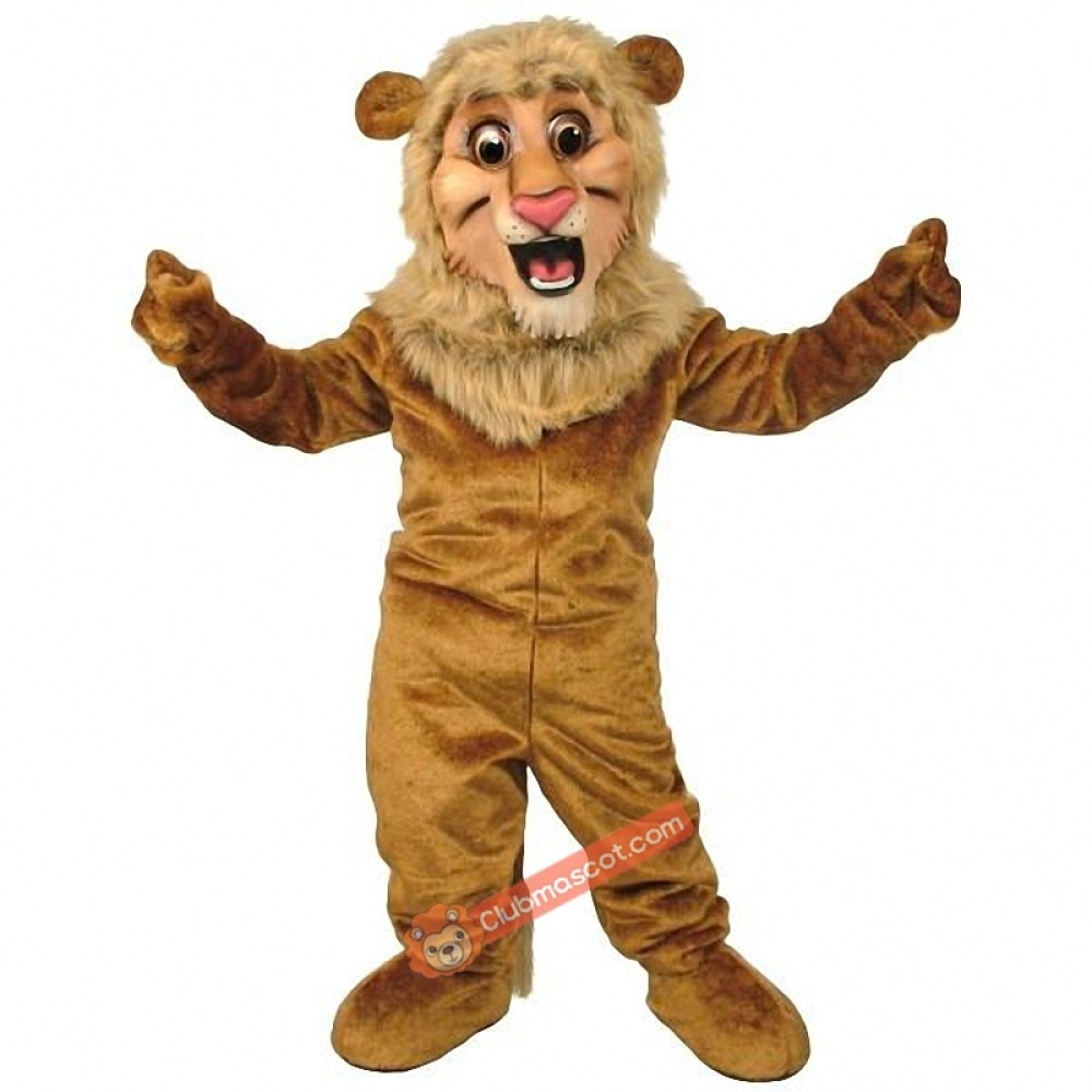 Happy Lion Mascot Costume, Lion Costume