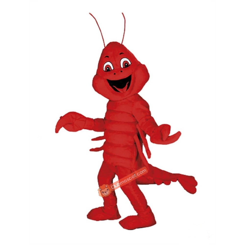 Happy Lobster Mascot Costume, Happy Lobster Costume