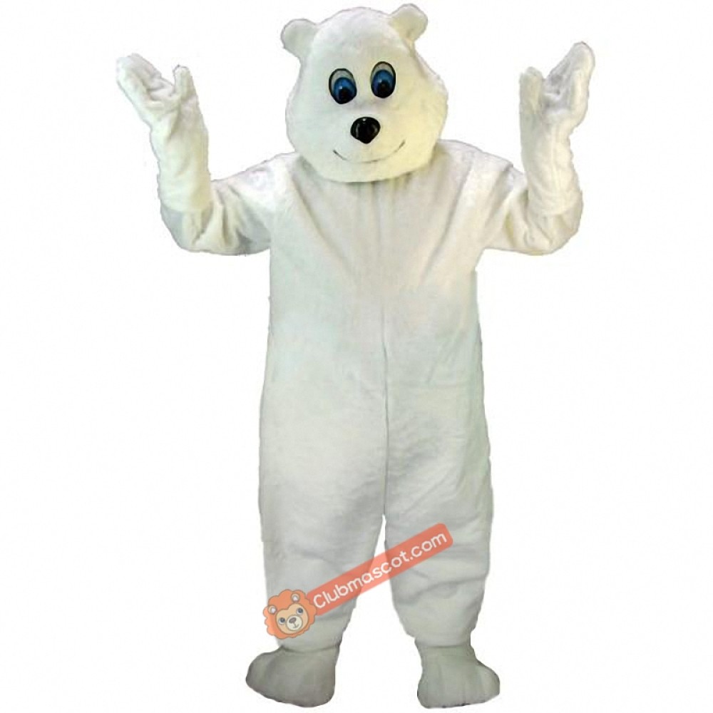 Happy Polar Bear Lightweight Mascot Costume, Polar Bear Costume