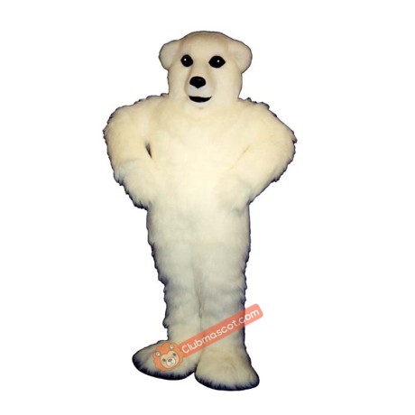 Happy Polar Bear Mascot Costume, Happy Polar Bear Costume