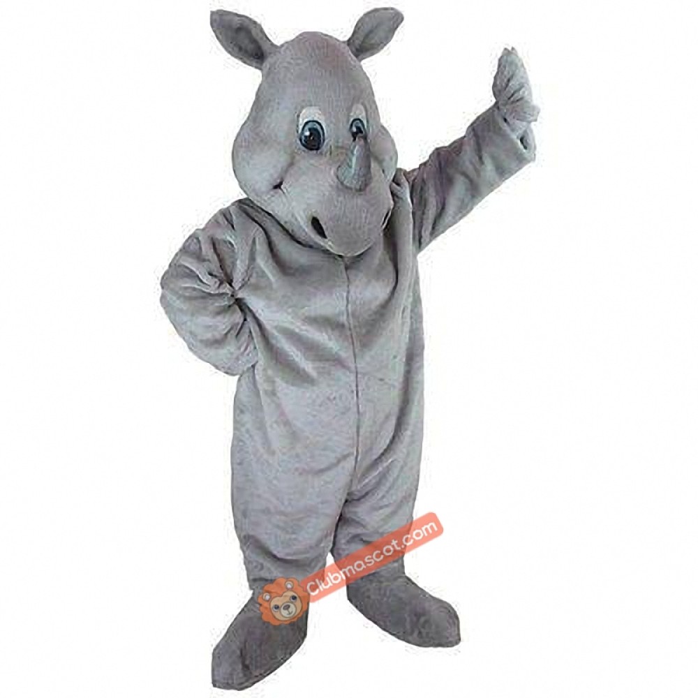 Happy Rhino Mascot Costume, Rhino Costume