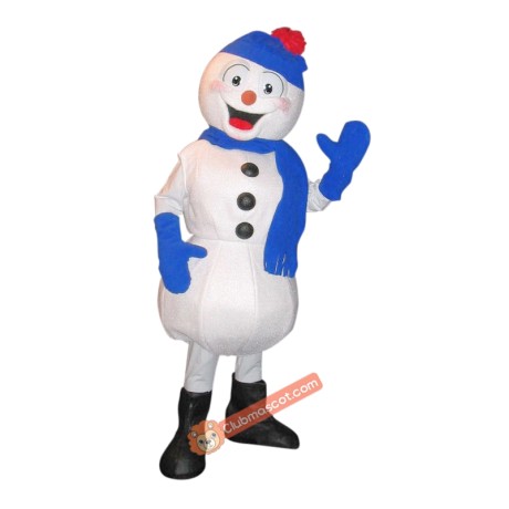 Happy Snowman Mascot Costume, Happy Snowman Costume