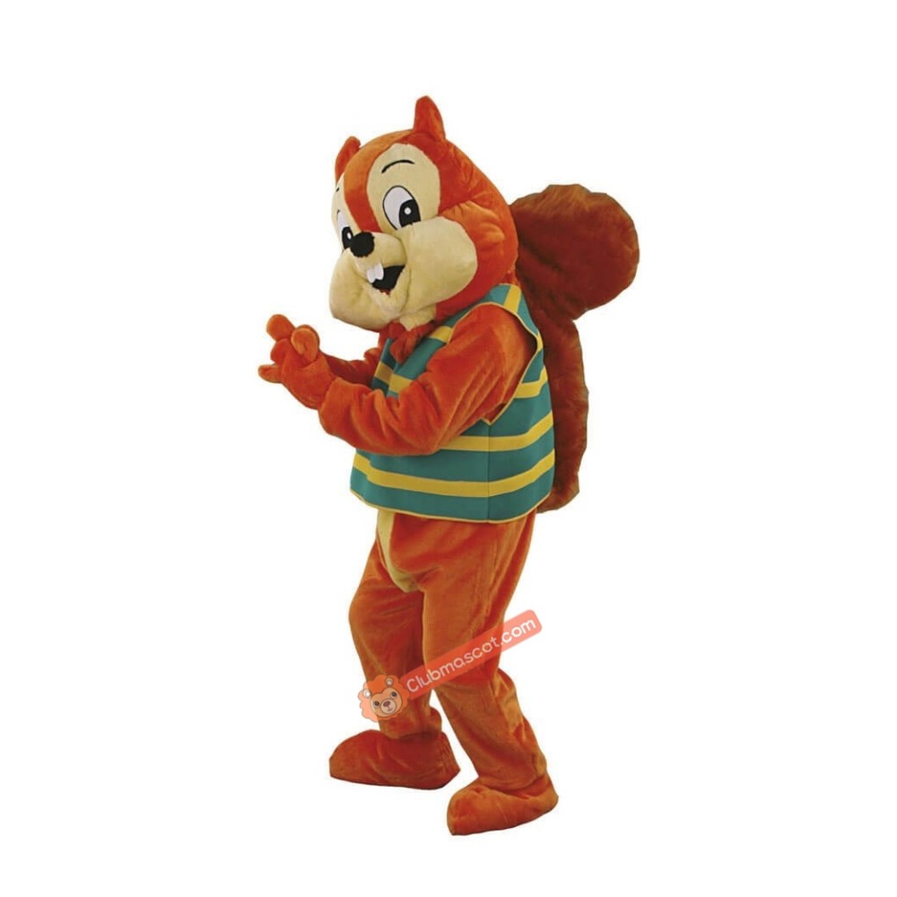 Happy Squirrel Mascot Costume, Happy Squirrel Costume