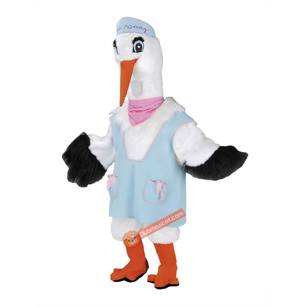 High Quality Stork Mascot Costume, High Quality Stork Costume