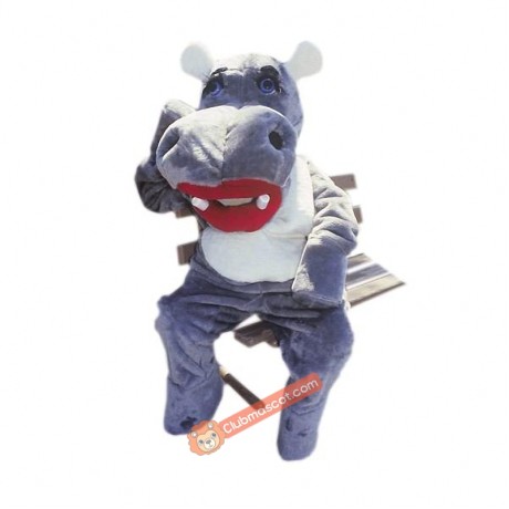 Hillary Hippo Mascot Costume, Hillary Hippo Costume