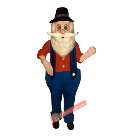 Hillbilly Harold Mascot Costume, Hillbilly Harold Costume