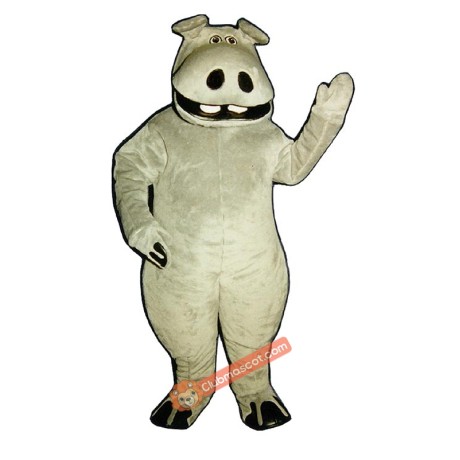 Hippie Hippo Mascot Costume, Hippie Hippo Costume