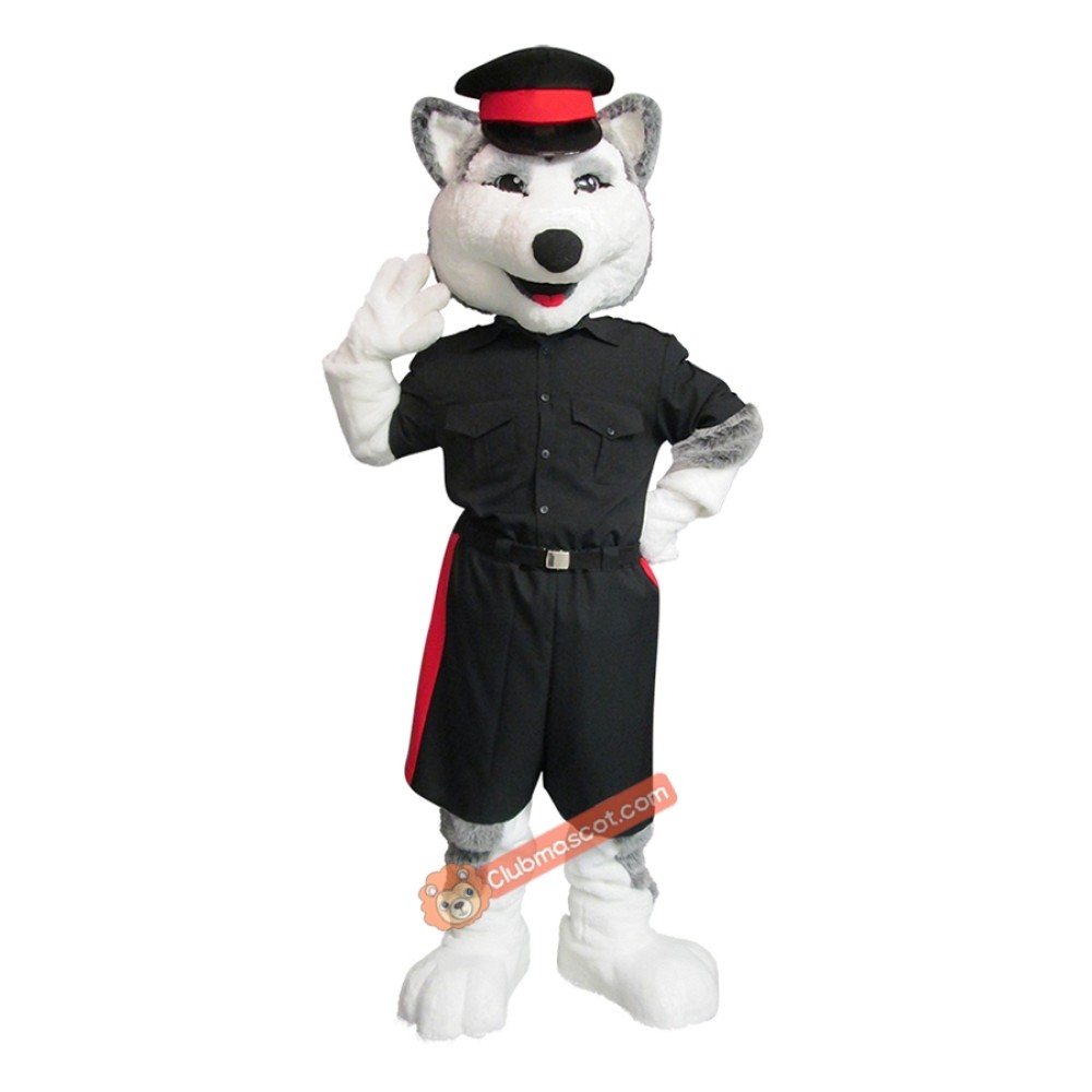 Husky Dog Mascot Costume, Husky Dog Costume