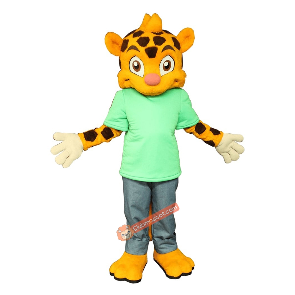 Hyper Kidz Boomerang Tiger Mascot Costume, Hyper Kidz Boomerang Tiger Costume