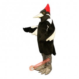 Ivory Billed Woodpecker Mascot Costume, Ivory Billed Woodpecker Costume