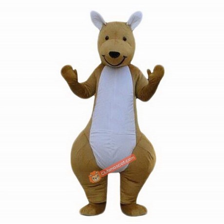 Kangaroo Cartoon Mascot Costume, Kangaroo Cartoon Costume