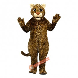 Leaping Leopard Mascot Costume, Leaping Leopard Costume