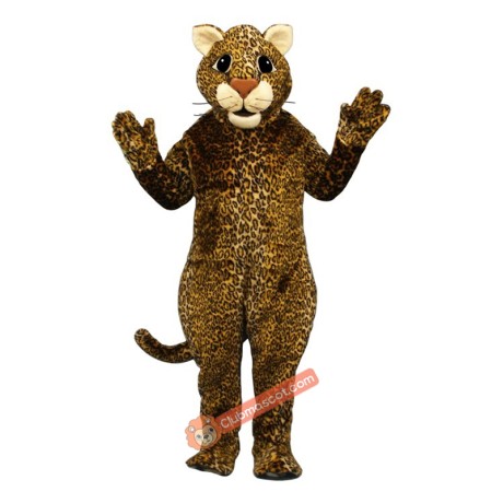 Leaping Leopard Mascot Costume, Leaping Leopard Costume