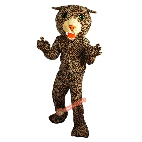 Leopard Panther Cartoon Mascot Costume, Leopard Panther Cartoon Costume